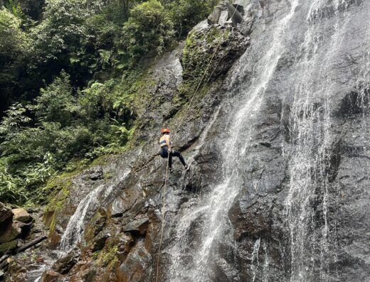 Rapel na Cachoeira Trentin